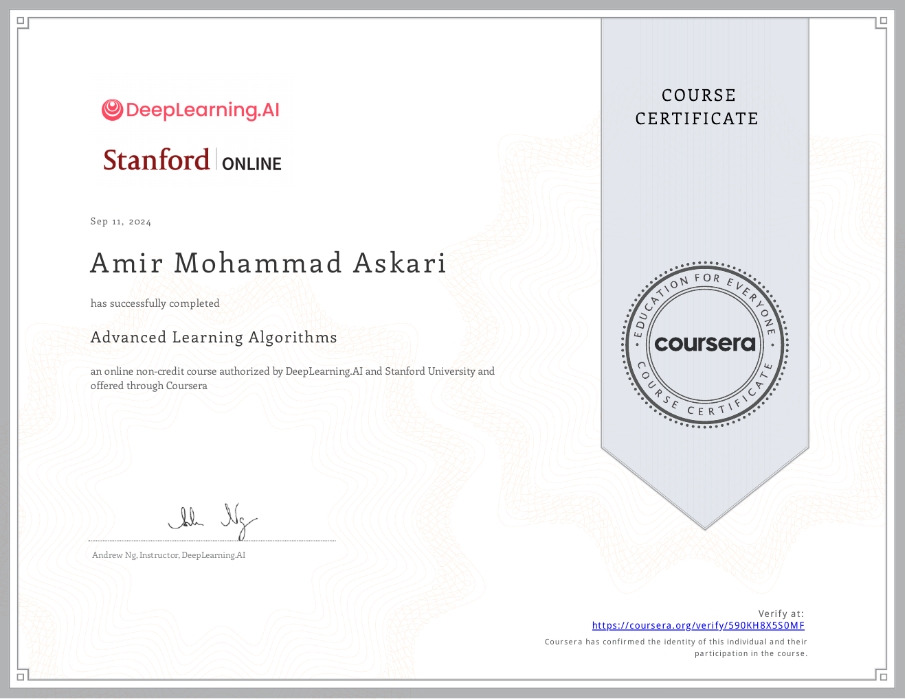 Advanced Learning Algorithms