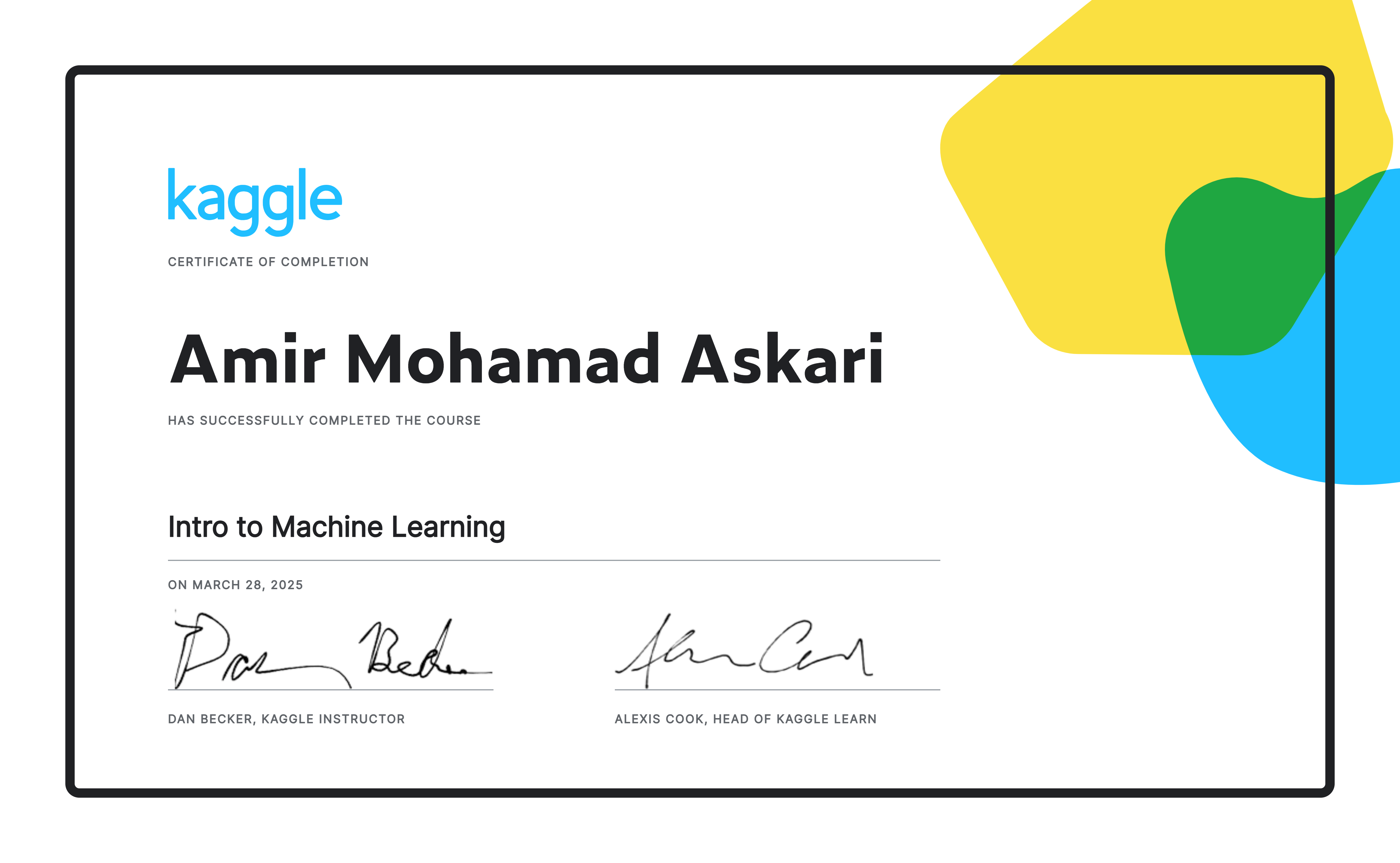Intro to Machine Learning