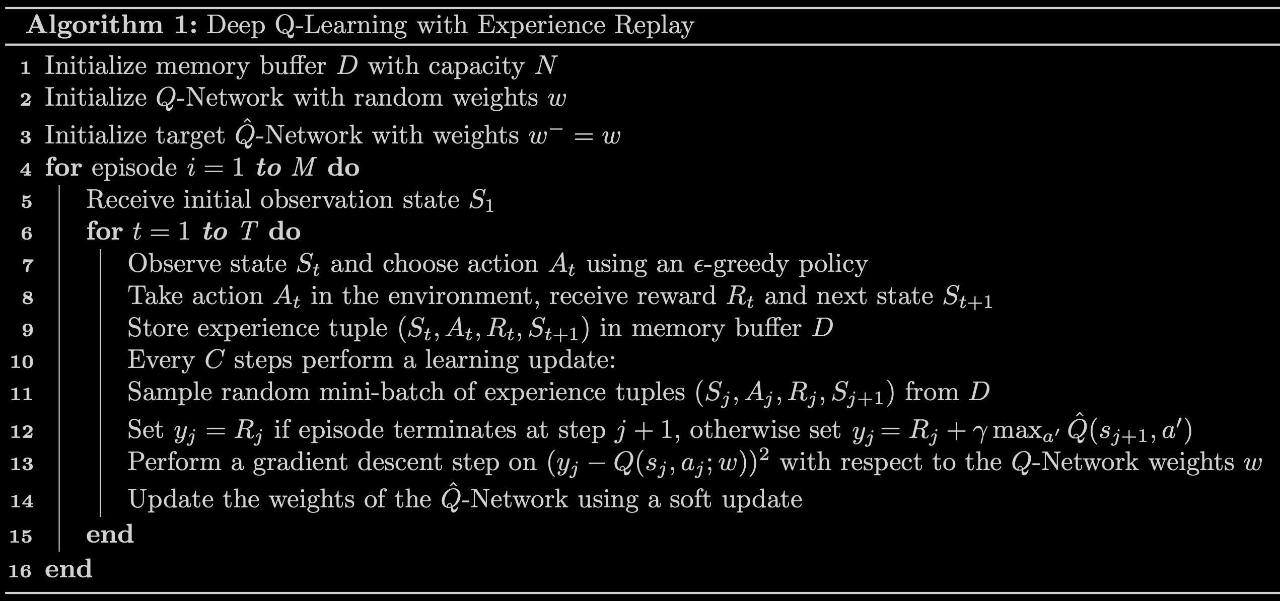Deep Q-Learning algorithm