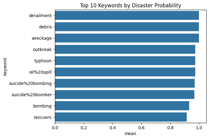 Keyword probability