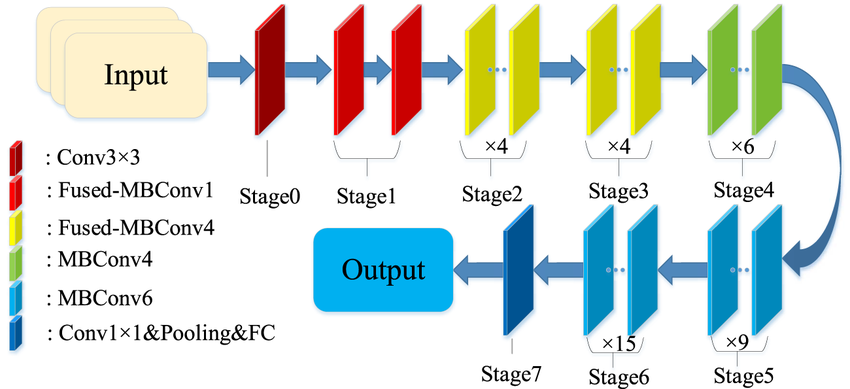 EfficientNetV2 architecture